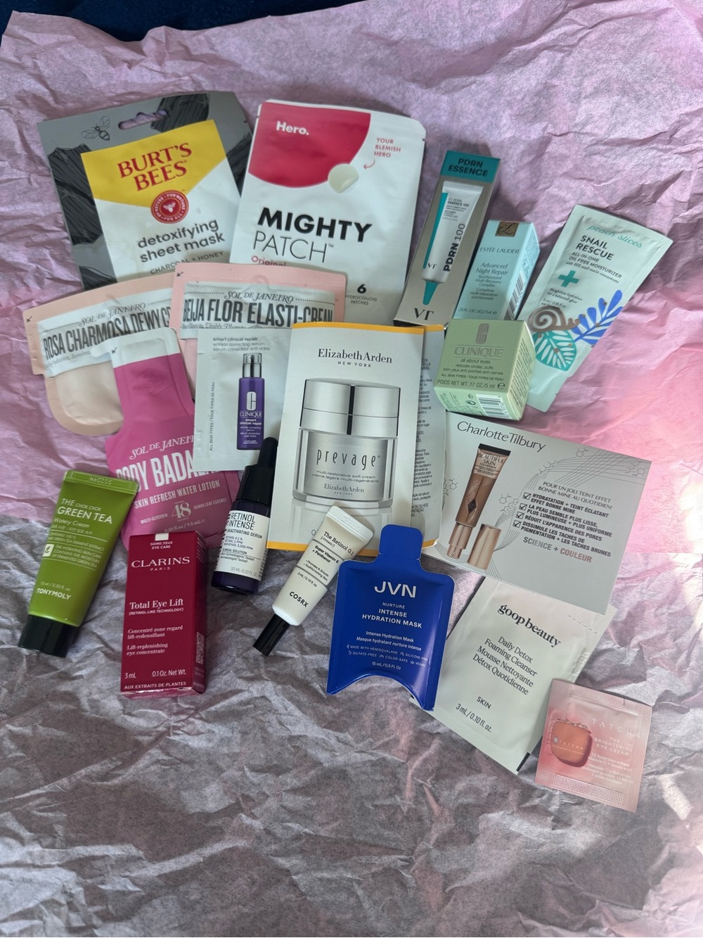 Large Lot 20 Pieces Luxury Skincare Products Lancôme Clinique Sol De Janeiro